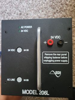 EDI PS206L Model 206L 24VDC 5A Traffic Signal Cabinet Power Supply