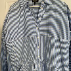 Juicy Couture Brand New No Tag Dress Tunic Shirt Size L Cotton