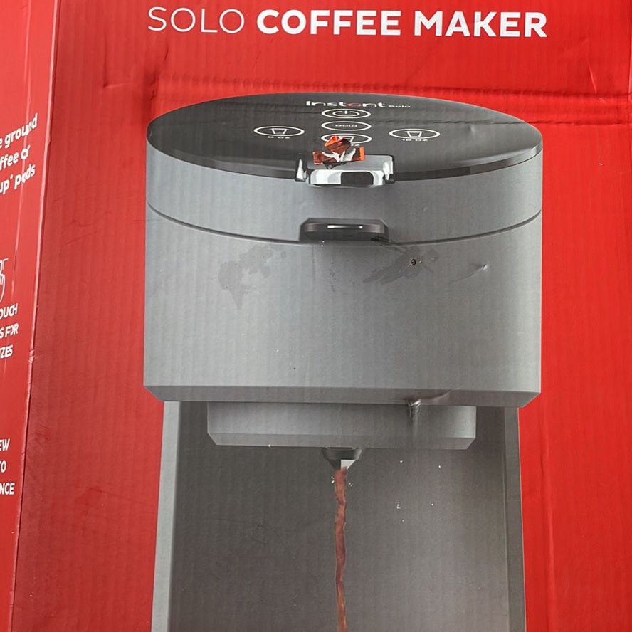  Instant Pot Solo Single Serve Coffee Maker,From the Makers of  Instant Pot,K-Cup Pod Compatible Coffee Brewer,Includes Reusable Coffee  Pod&Bold Setting,Brew 8 to 12oz.,40oz. Water Reservoir,Grey: Home & Kitchen