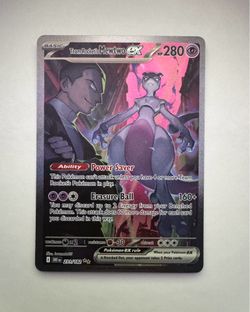Destined Rivals Team Rocket's Mewtwo ex SIR 231/182 Pokemon Card
