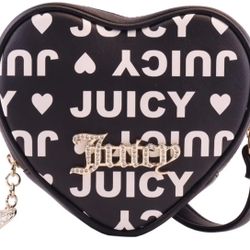 New White Black Juicy Couture Purse Bag Handbag Crossbody