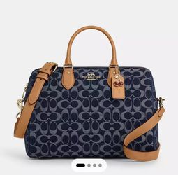 Coach Rowan Large Satchel Bag In Signature
