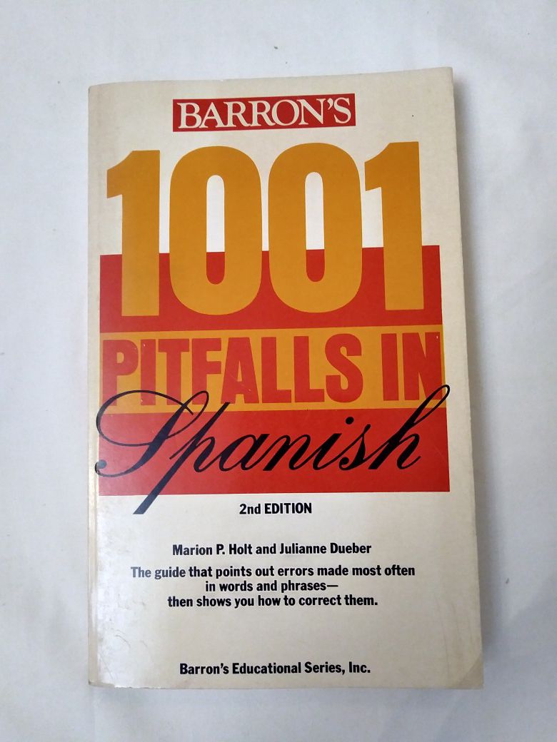 1001 Pitfalls in Spanish Book. Spanish Book.
