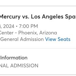 Mercury TICKETS (4) On 6/28 