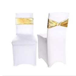 White Spandex Chair Covers 