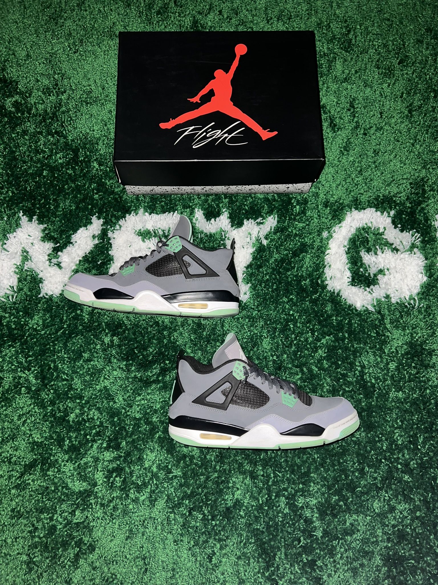 Jordan 4 Retro Green Glow
