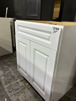 Charleston white base cabinet 27"