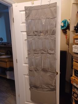 SHOE STORAGE BAG WITH 3 HOOKS FOR HANGING 5.00