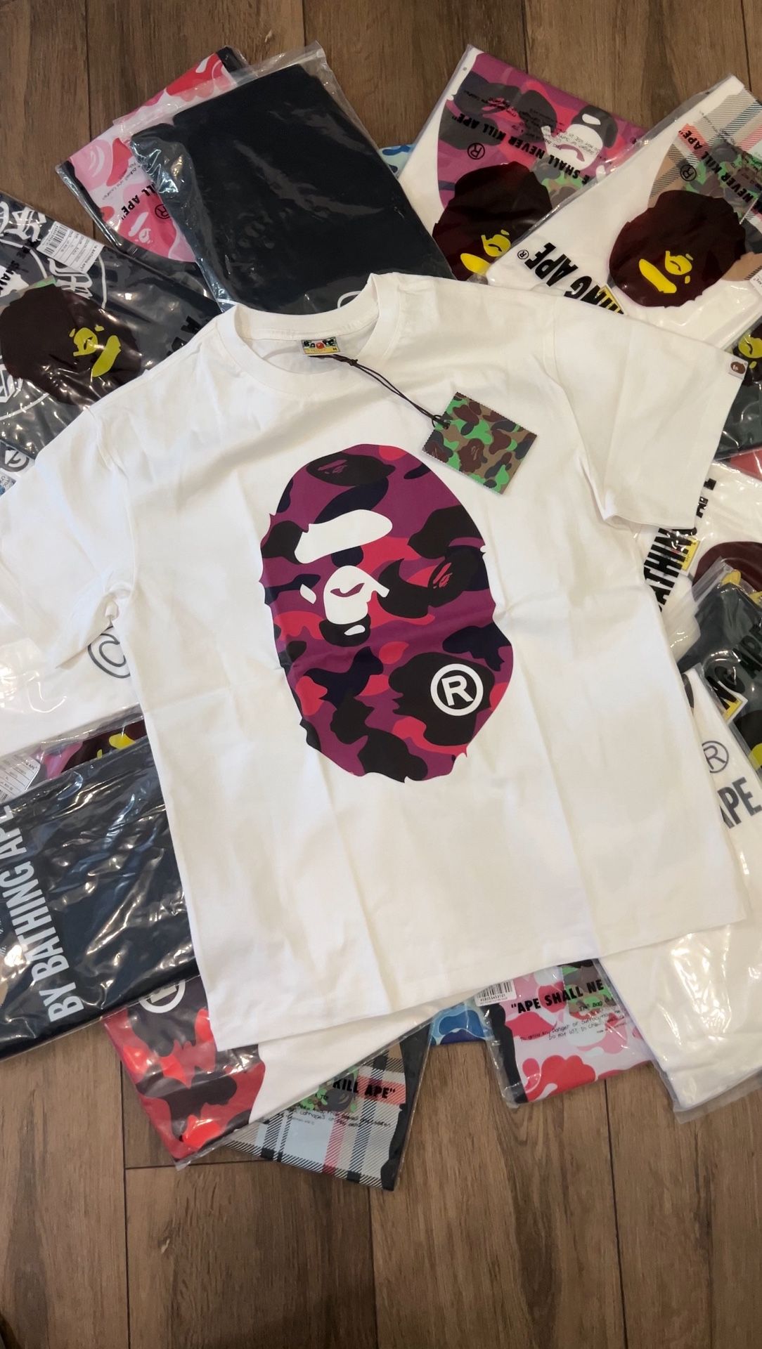 BAPE TEE - Purple Camo