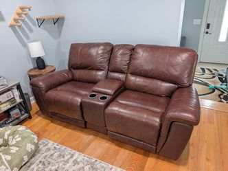 Brown Leather Couch Recliner