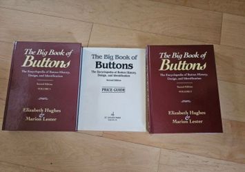 Big Book of Buttons, 2 volume set, with price guide. New Condition