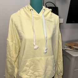 Lemon & Limon Light Yellow Hoodie Size Large