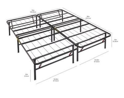 Foldable queen size bed frame
