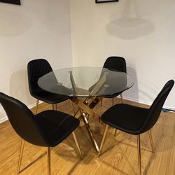 Dining Table Set 4 Chairs