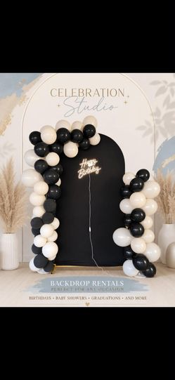 Custom Party Backdrops, Balloons & Dessert Tables
