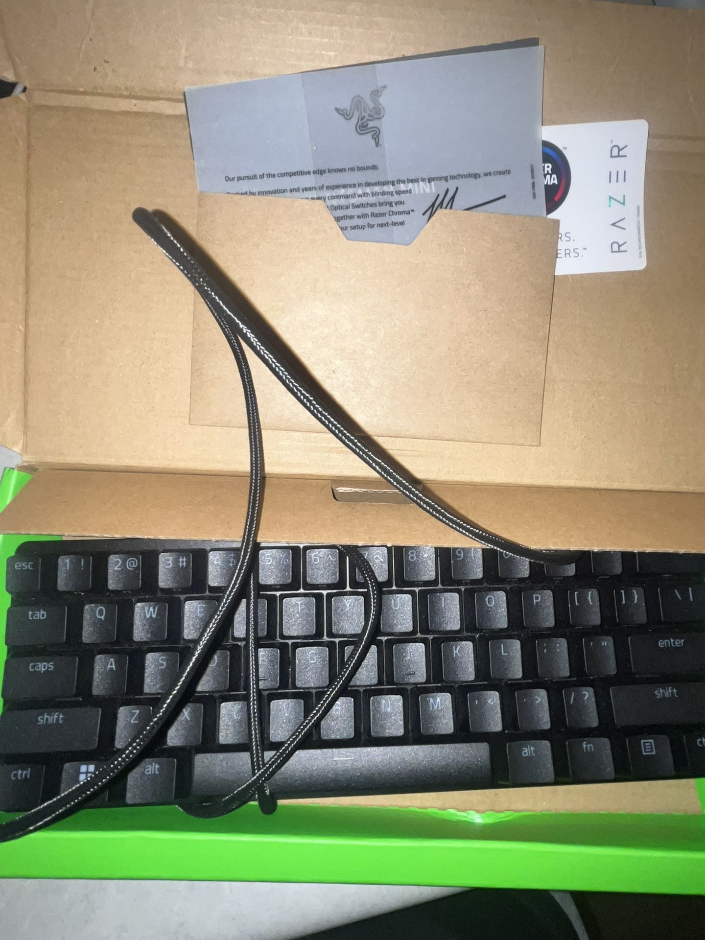 Razor Huntsman   Mini Gaming Keyboard For Pc (Black & Originally 