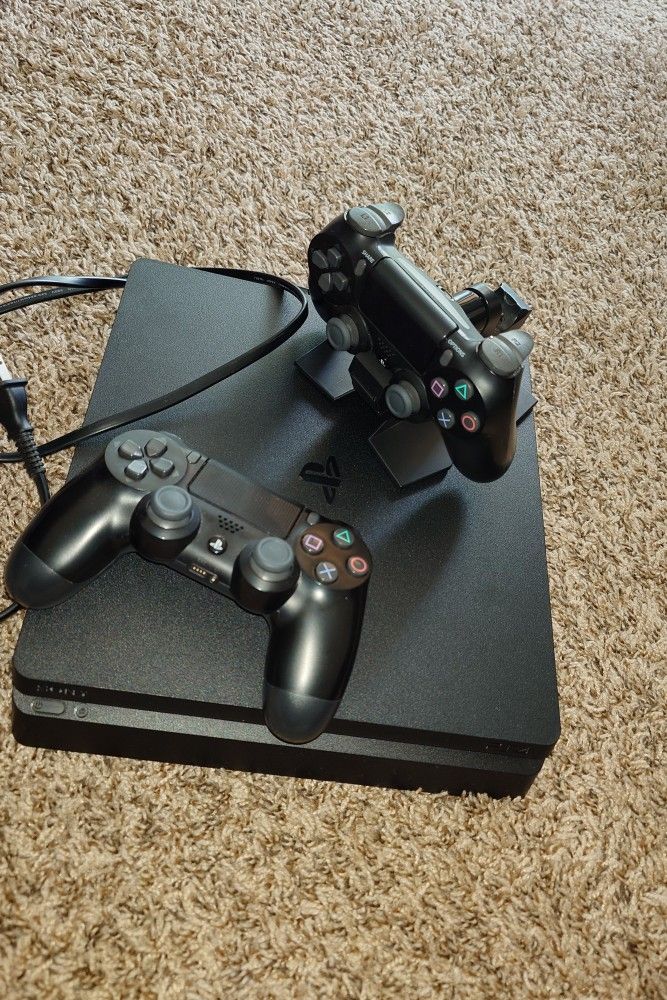 Sony PlayStation 4 With 2 Controllers, Charger And Dark Souls 3