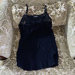 Sheer Black Tank Top
