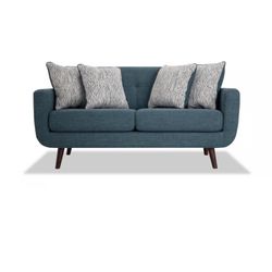 Bettie Teal Loveseat (Bob’s Furniture)