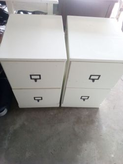 Two file cabbets