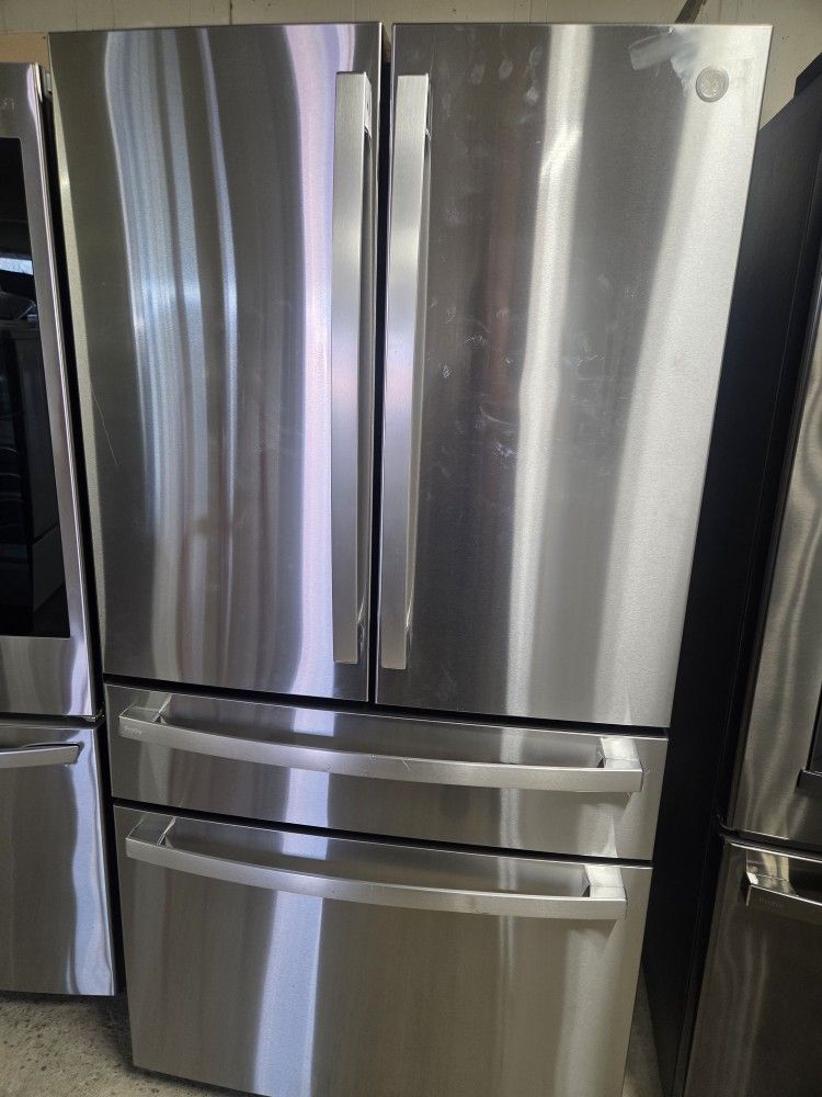 Ge Profile French Doors Refrigerator Stainless Steel 1 Year Warranty Financing With Snap If You Qualify New Condition