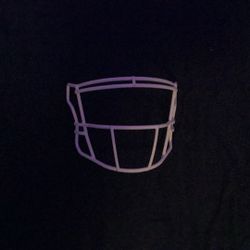 white football face mask large