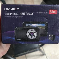 Orskey S800 1080P Dual Dash Cam – Front & Rear Cameras