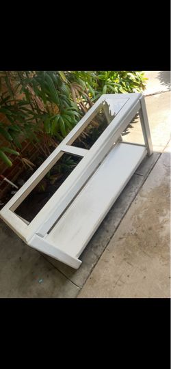 Glass top coffee table