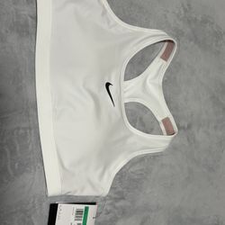 Pink/White Nike Swoosh Training Bra For Sale 