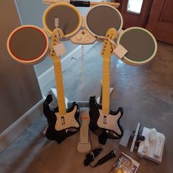 Rock Band bundle with game system Rockband Guitar Hero
