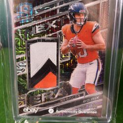 Bo Nix Rookie Card Lot Including Patches, Numbered, Parallels