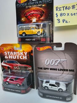 Hot Wheels Retro Entertainment 3-piece set