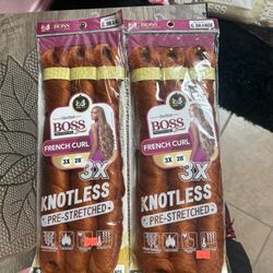 French Curl Orange Braiding hair