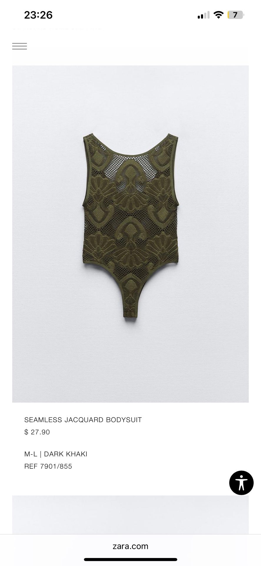 Seamless jacquard Bodysuit