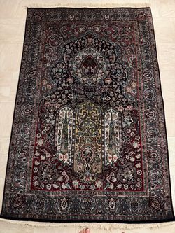 Two 4x6 antique  Persian prayer rugs