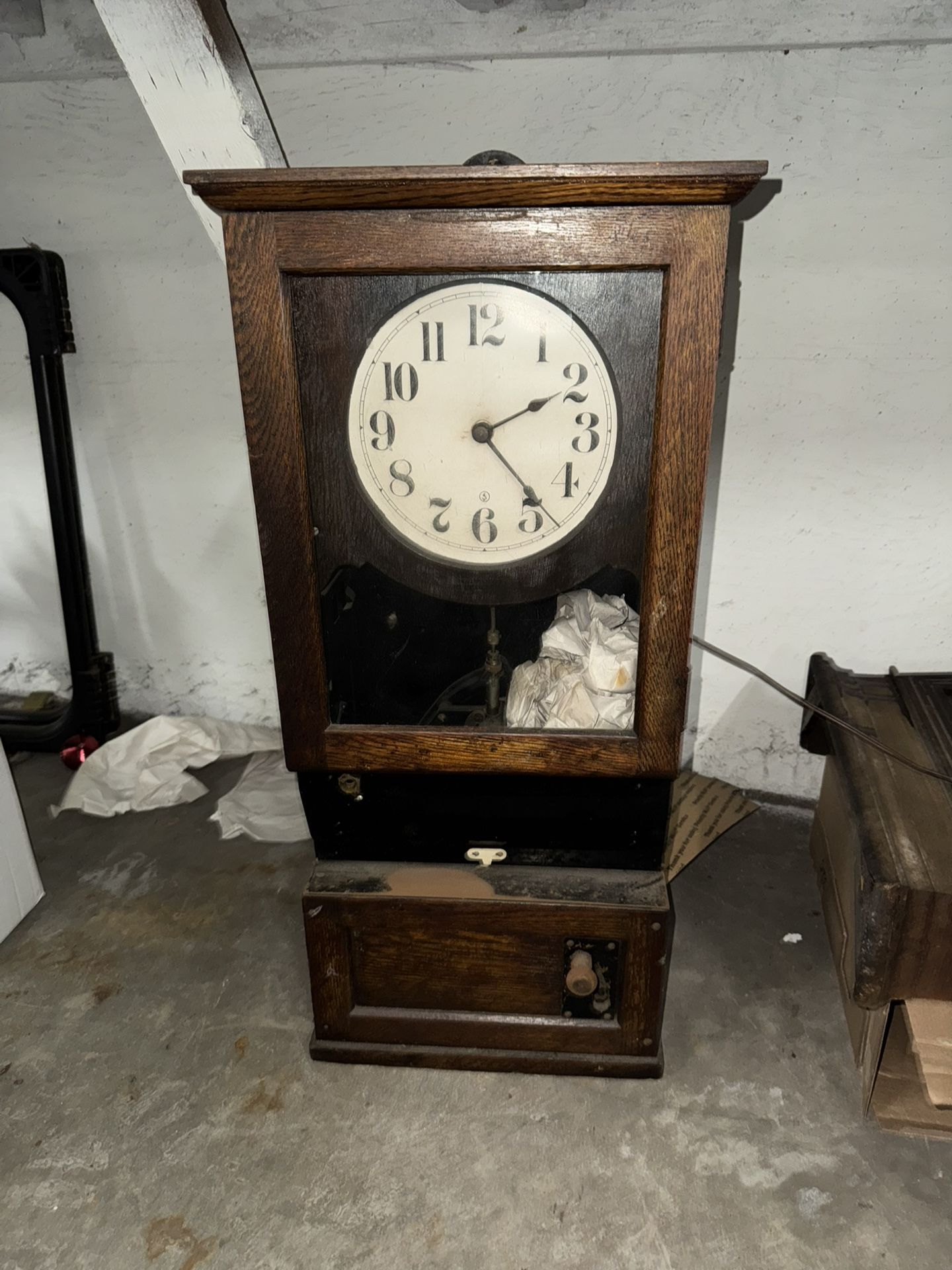 Antique Time Punch Clock