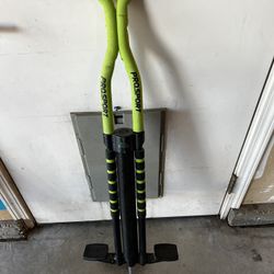 Pogo Stick.  One Green And One White.
