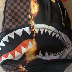 Spray ground Back Pack Sharks In Paris Checkered 