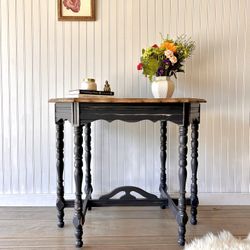 Refinished Farmhouse Cottage Side Table End Table, Entry Table Way 