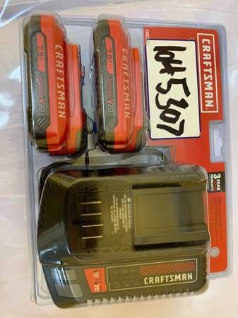 CRAFTSMAN V20 20-Volt Max 2-Pack 2 Amp-Hour Lithium Power Tool Battery