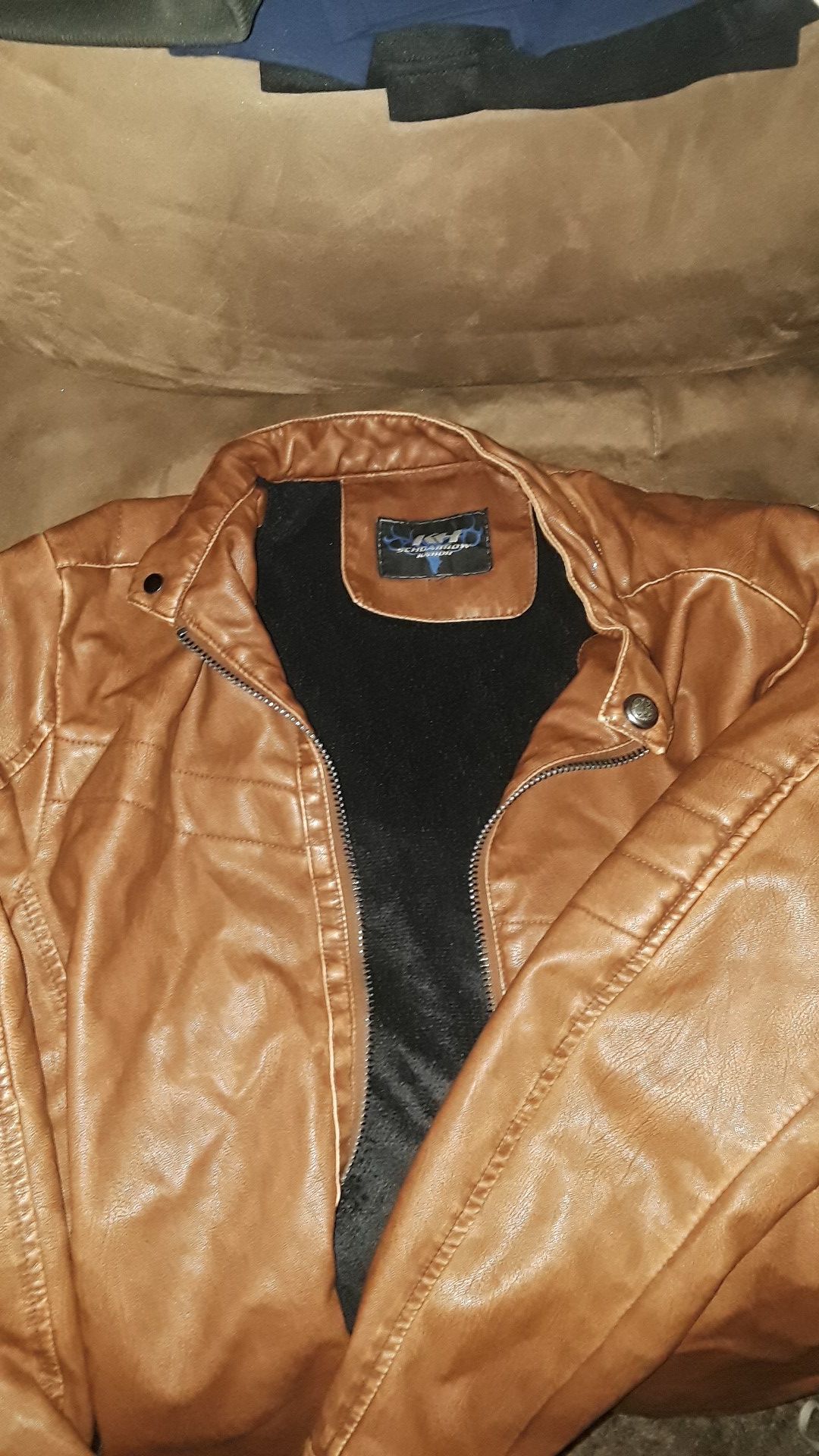 Kh Schdarrow knhor leather jacket light