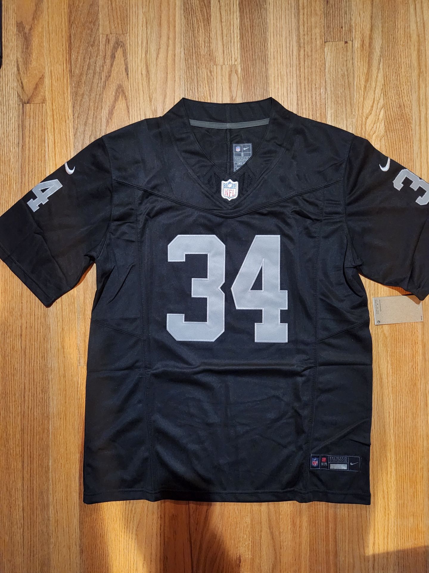 Las Vegas Raiders football uniform No.34 Bo Jackson jersey
