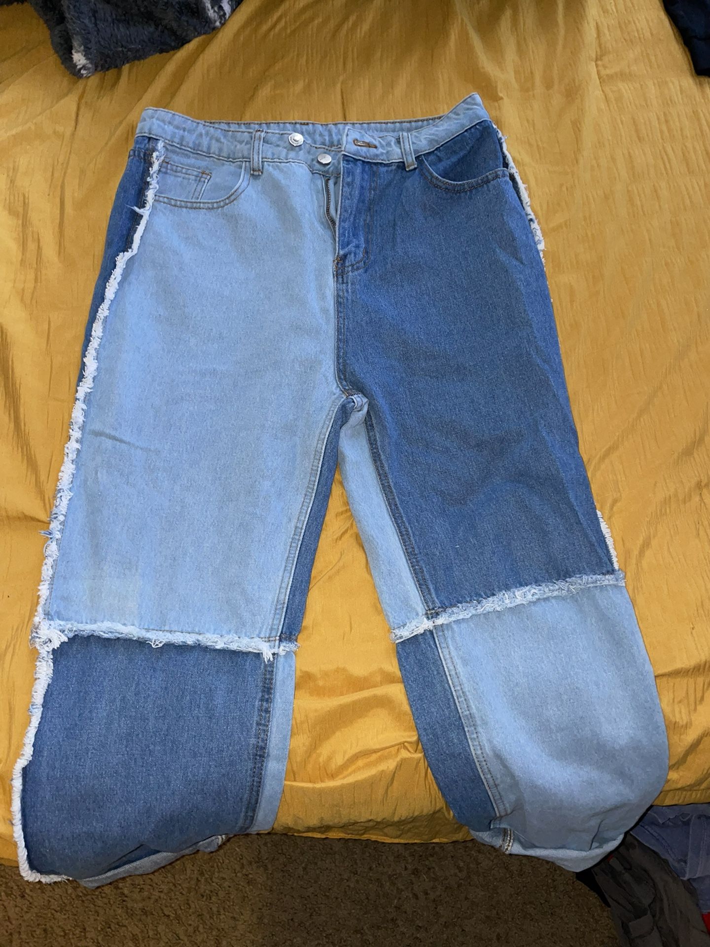 Shein patchwork Jeans