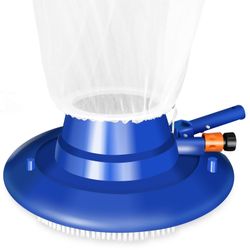 Pool Vacuum for above Ground Pool, 15" Pool Leaf Vacuum for Inground Swimming Pools Pool Leaf Sucker with Brush Include Reusable 16” X 23” Leaf Mesh B