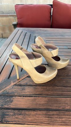 5/48 platform leather heels