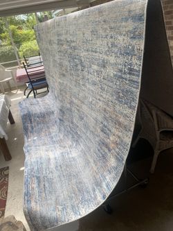 HAND WASHED, SANITIZED Tosuoka 9x12’ Washable Living Room Rug ,Low Pile Rug - Compare @$150+