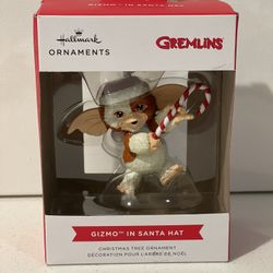 Hallmark Ornament GIZMO in Santa Hat, Gremlins Movie. Brand New in Box unopened