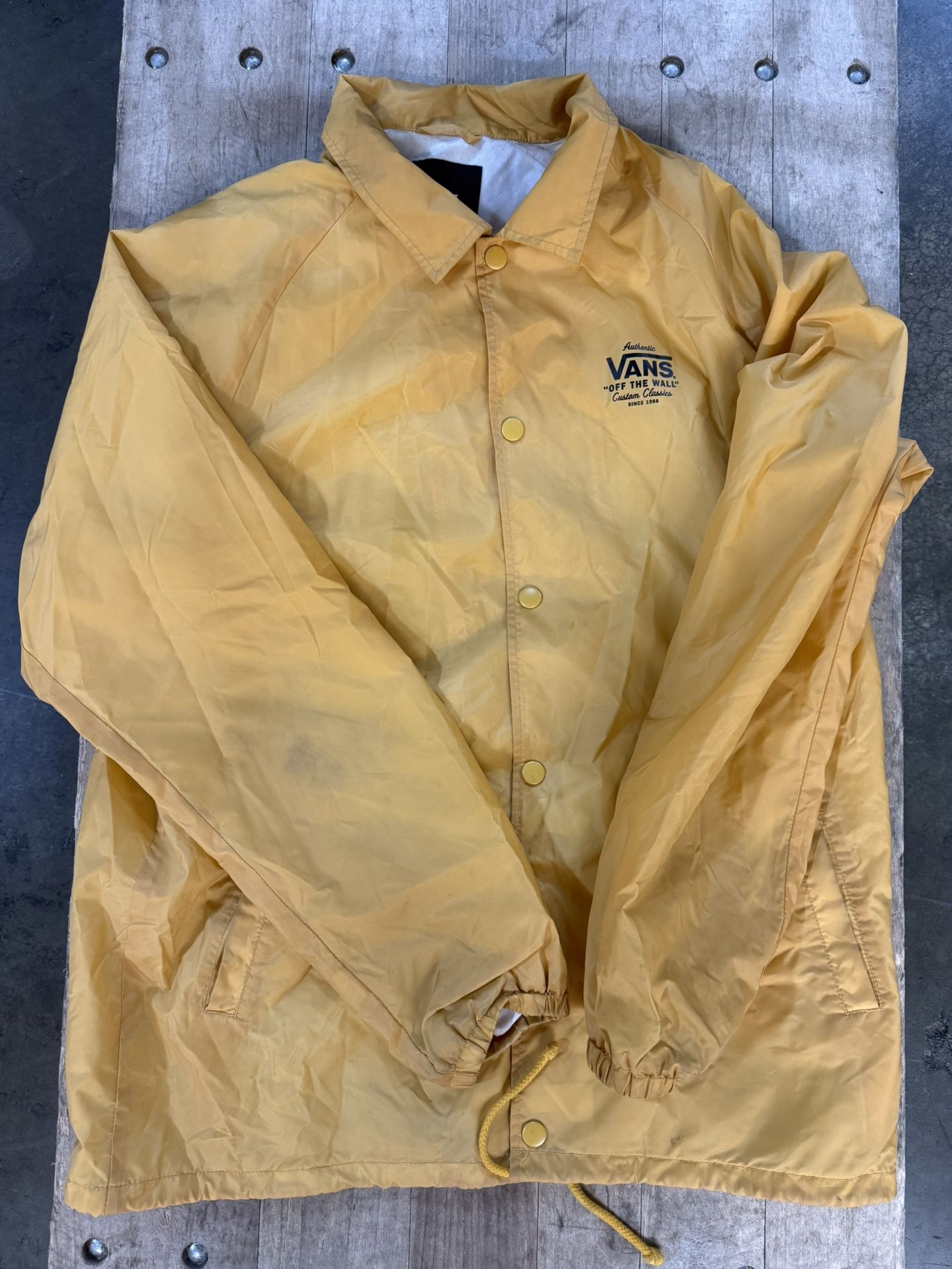 (XL) Vans Mustard Yellow Light Jacket / Windbreaker