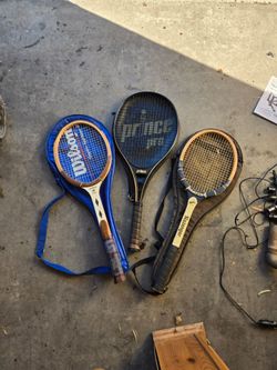 Vintage Set of Tennis Rackets