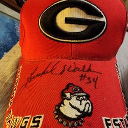 Autographed Georgia Bulldogs Cap